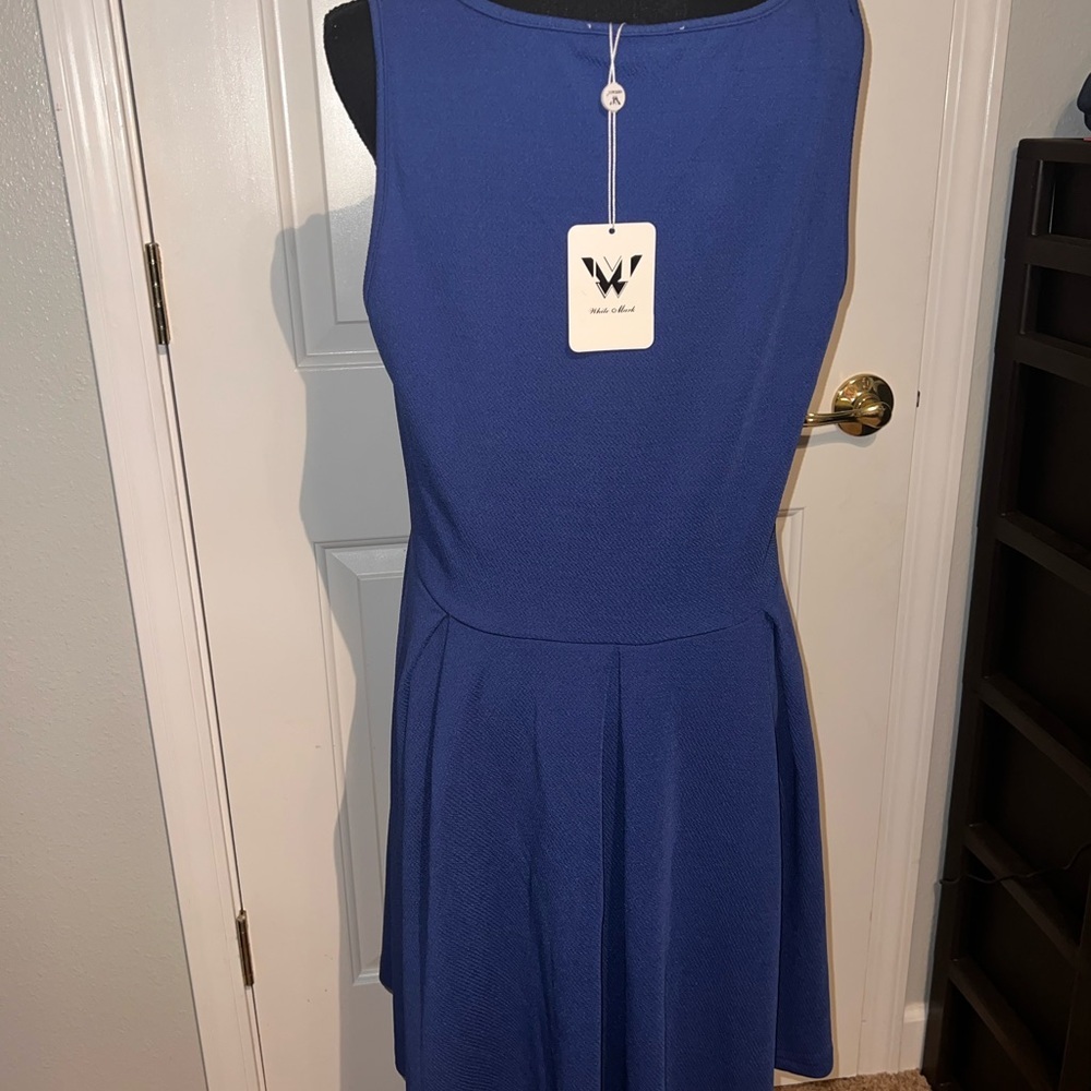 White Mark Crystal Womens Sleeveless Fit + Flare Dress 2xl - Picture 2 of 4
